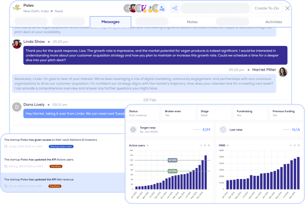 VC CRM Deal Engagement & Communication